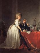 Jacques-Louis David Antoine-Laurent Lavoisier and His Wife oil on canvas